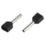 Наконечник-гильза ЭРА NO-225-102 (двойной) НШвИ(2) 1,5-12 с изолированным фланцем (упаковка 50 шт.)