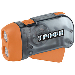 Фонарь Универсальный Трофи TD2 Динамо, светодиодный, аккуммулятор, 2 LED, ударопрочный с ремешком для запястья Фонарь Универсальный Трофи TD2 Динамо, светодиодный, аккуммулятор, 2 LED, ударопрочный с ремешком для запястья