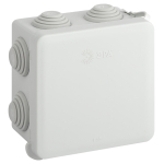 Распаячная коробка ЭРА KOR-80-80-50-7gv-MP серая 80х80х50мм с гермовводами 7 входов прямой монтаж IP55