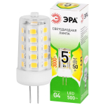Лампа светодиодная ЭРА GREEN LINE LED G4-JC-5W-830-12V GL 5Вт капсула 12В теплый белый свет G4