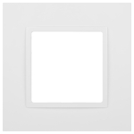 Рамка для розеток и выключателей ЭРА Elegance 14-5001-01М на 1 пост, белый матовый