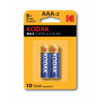 Батарейки Kodak LR03-2BL MAX SUPER Alkaline [K3A-2] (20/100/19800)
