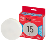Лампочка светодиодная ЭРА RED LINE LED GX-15W-840-GX70 R GX70 15 Вт таблетка яркий белый свет Лампочка светодиодная ЭРА RED LINE LED GX-15W-840-GX70 R GX70 15 Вт таблетка яркий белый свет