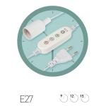 Светильник для растений ЭРА FITO-Time Holder E27 с проводом и таймером для фитоламп с цоколем Е27 Светильник для растений ЭРА FITO-Time Holder E27 с проводом и таймером для фитоламп с цоколем Е27