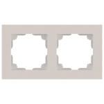 Рамка для розеток и выключателей Intro Accent 6-502-06 на 2 поста, СУ, перламутр