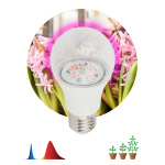 Фитолампа для растений светодиодная ЭРА FITO-10W-RB-E27-K красно-синего спектра 10 Вт Е27 Фитолампа для растений светодиодная ЭРА FITO-10W-RB-E27-K красно-синего спектра 10 Вт Е27