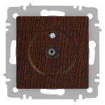 Розетка Intro Accent 6-301-10 TV одиночная, IP20, СУ, венге