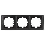 Рамка ЭРА Intro Solo 4-503-05 для розеток и выключателей на 3 поста антрацит