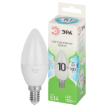Лампочка светодиодная ЭРА GREEN LINE LED B35-10W-840-E14 GL E14 10 Вт свеча яркий белый свет