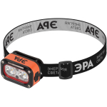 Фонарь налобный светодиодный ЭРА GA-812 Orange аккумуляторный 3+3 Bт сенсорное управление 5 режимов USB type C
