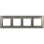 Рамка для розеток и выключателей ЭРА Elegance 14-5004-16 на 4 поста, титан