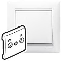 Панель лицевая выключателя телевизионного TV-FM белая VALENA Legrand