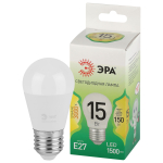 Лампочка светодиодная ЭРА GREEN LINE LED P45-15W-830-E27 GL E27 15 Вт шар теплый свет Лампочка светодиодная ЭРА GREEN LINE LED P45-15W-830-E27 GL E27 15 Вт шар теплый свет