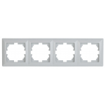 Рамка ЭРА Intro Solo 4-504-01 для розеток и выключателей на 4 поста белый