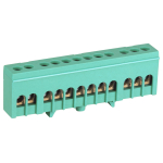 Шина ЭРА NO-224-104 PE земля в изолированном корпусе на DIN-рейку ШНИ-6х9-12-Д зеленый