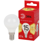 Лампа светодиодная ЭРА RED LINE LED P45-15W-827-E14 R 15Вт шар теплый белый свет E14