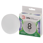 Лампа светодиодная ЭРА GREEN LINE LED GX-8W-865-GX53 GL 8Вт таблетка холодный свет GX53