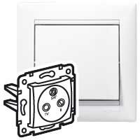 VALENA DIY Розетка TV-FM-SAT тип оконечная белый