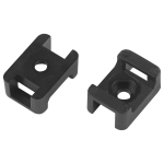 Площадка с монтажным отверстием под хомуты ЭРА NO-225-306 22х16 мм М4 чёрная 50 штук