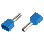 Наконечник-гильза ЭРА NO-225-143 (двойной) НШвИ(2) 2,5-10 с изолированным фланцем (упаковка 500 шт.)