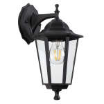 Светильник уличный настенный ЭРА «Веледа» GBW-104-1-BL-0360 230В Е27 IP54 чёрный вниз