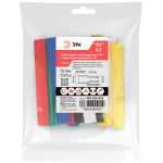 Набор термоусадочных трубок ЭРА NO-224-524 ТТУ нг-LS 4/2 7 цветов по 3 шт L=100 мм