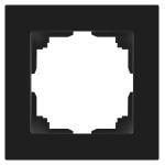 Рамка для розеток и выключателей Intro Accent 6-501-05 на 1 пост, СУ, антрацит