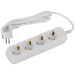 Удлинитель электрический ЭРА UDL-16-415-E Greenline 4 розетки с заземлением 1,5м ПВС 3x1мм2