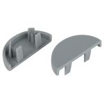 Заглушка ЭРА EC-KK-30-13-F для полукруглого кабель-канала серая 30х13мм 2шт/комплект