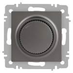 Светорегулятор Intro Accent 6-401-09 поворотный, 600Вт 230В, IP20, СУ, титан