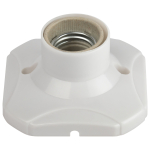 Патрон-основание ЭРА Е27 керамический белый