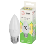 Лампочка светодиодная ЭРА GREEN LINE LED B35-10W-830-E27 GL E27 10 Вт свеча теплый свет Лампочка светодиодная ЭРА GREEN LINE LED B35-10W-830-E27 GL E27 10 Вт свеча теплый свет