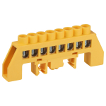 Шина ЭРА NO-224-116 PE земля в комбинированном изоляторе на DIN-рейку ШНИ-8х12-8-Д-желтый