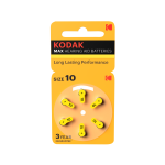 Батарейки Kodak ZA10-6BL [KZA10-6] MAX Hearing Aid (360/1800/45000)