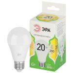Лампочка светодиодная ЭРА GREEN LINE LED A60-20W-830-E27 GL E27 20 Вт груша теплый свет Лампочка светодиодная ЭРА GREEN LINE LED A60-20W-830-E27 GL E27 20 Вт груша теплый свет