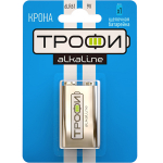 Элемент питания Трофи 6LR61-1BL щелочная (алкалиновая) Элемент питания Трофи 6LR61-1BL щелочная (алкалиновая)