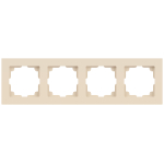 Рамка для розеток и выключателей Intro Accent 6-504-02 на 4 поста, СУ, слоновая кость
