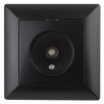 Розетка Intro Solo 4-301-05 антрацит телевизионная одиночная скрытой установки