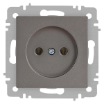 Розетка Intro Accent 6-201-09 2P, 16А-250В, IP20, СУ, титан