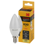 Лампочка светодиодная Kodak LED KODAK B35-7W-830-E14 E14 / Е14 7Вт свеча теплый белый свет Лампочка светодиодная Kodak LED KODAK B35-7W-830-E14 E14 / Е14 7Вт свеча теплый белый свет