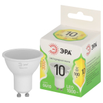 Лампочка светодиодная ЭРА GREEN LINE LED MR16-10W-830-GU10 GL GU10 10 Вт софит теплый свет Лампочка светодиодная ЭРА GREEN LINE LED MR16-10W-830-GU10 GL GU10 10 Вт софит теплый свет