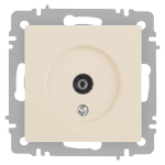 Розетка Intro Accent 6-301-02 TV одиночная, IP20, СУ, слоновая кость