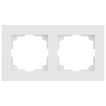 Рамка для розеток и выключателей Intro Accent 6-502-01М на 2 поста, СУ, белый матовый