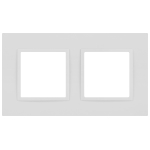 Рамка для розеток и выключателей ЭРА Elegance 14-5012-01М Classic, на 2 поста, белый матовый