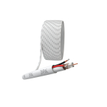 Кабель для аналогового видеонаблюдения ЭРА Simple KL-0.75-PVC КВК-В-2 +2x0,75 мм², бухта 200 метров, белый