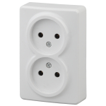 Розетка ЭРА Эксперт 11-2202-01 накладная IP20 16А 250В белый двойная Розетка ЭРА Эксперт 11-2202-01 накладная IP20 16А 250В белый двойная