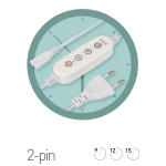 Таймер для фитосветильника ЭРА FITO-LINETIME (2-pin) с проводом 1,5 м