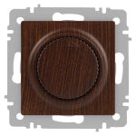 Светорегулятор Intro Accent 6-401-10 поворотный, 600Вт 230В, IP20, СУ, венге