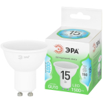 Лампа светодиодная ЭРА GREEN LINE LED MR16-15W-840-GU10 GL 15Вт софит яркий белый свет GU10