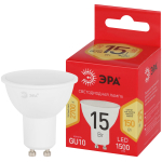 Лампа светодиодная ЭРА RED LINE LED MR16-15W-827- GU10 R 15Вт софит теплый белый свет GU10